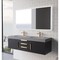 Castello Usa Thames 60-inch Black Vanity Set with Gray Top and Gold Handles CB-MC-60BLK-GLD-20146-GR - alternate 5